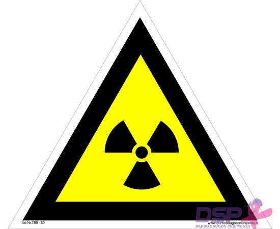 Įspėjimas apie radioaktyvią medžiagą 461