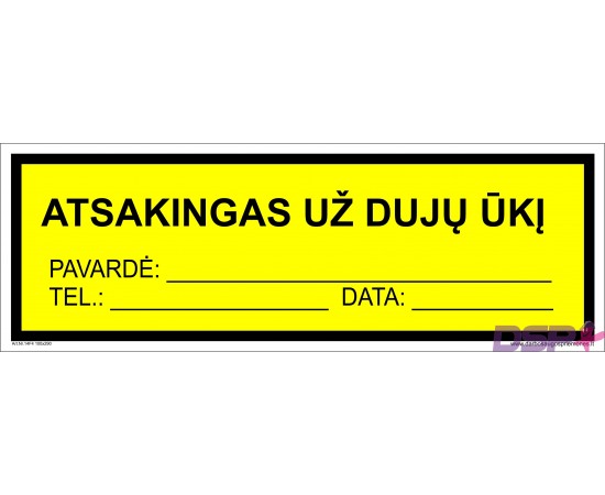 Atsakingas už dujų ūkį
